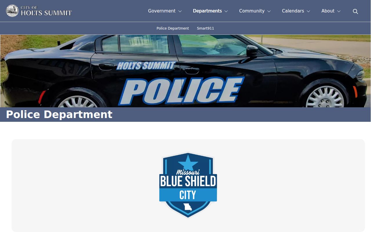 Holts Summit Police Department official page